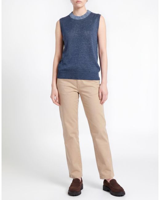 Woolrich Blue Sweater Linen