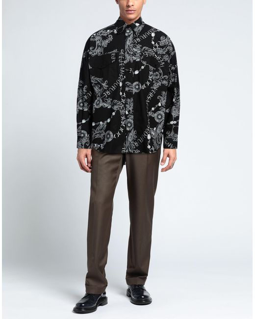 Camicia di Versace Jeans Couture in Black da Uomo