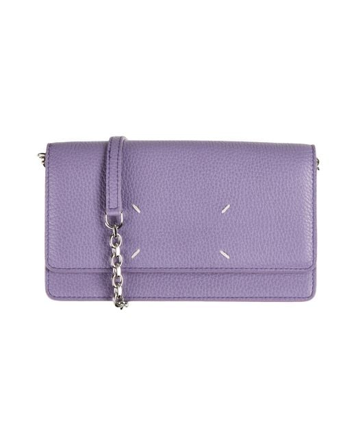 Maison Margiela Purple Crossbody Wallets