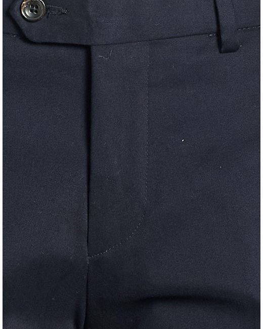 Paoloni Blue Pants Cotton, Elastane for men