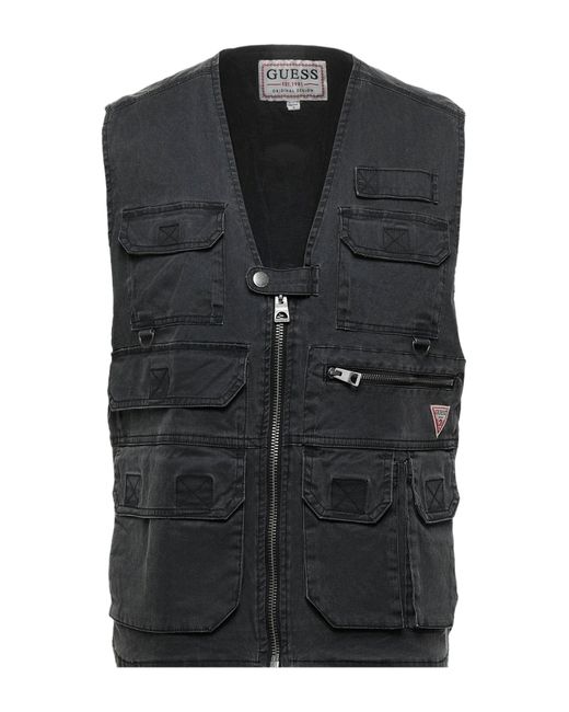 Guess Black Denim Outerwear for men