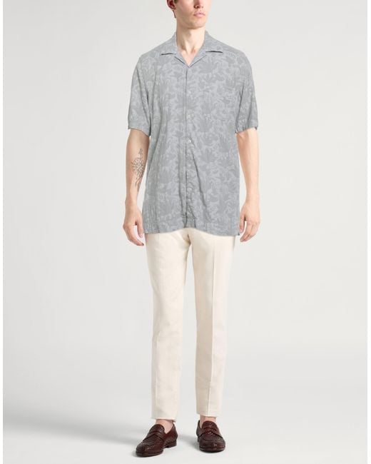 Massimo Alba Gray Shirt for men