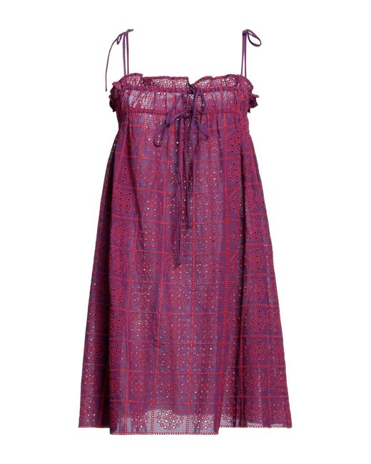 Ganni Purple Mini Dress