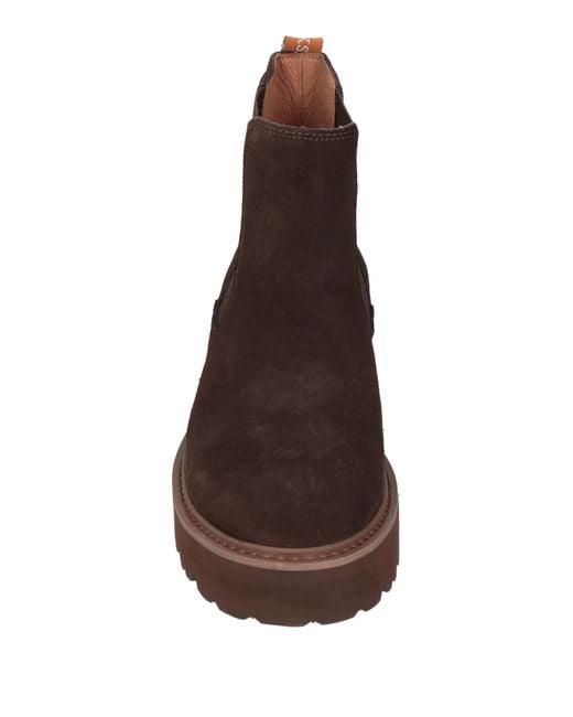 Docksteps Brown Ankle Boots Leather for men