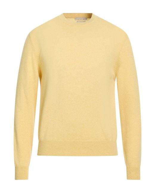 Daniele Fiesoli Yellow Sweater Cashmere for men