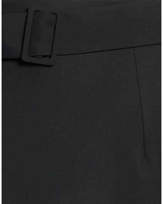 Marella Black Midi Skirt Polyester, Viscose, Elastane