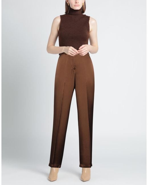 Semicouture Brown Pants