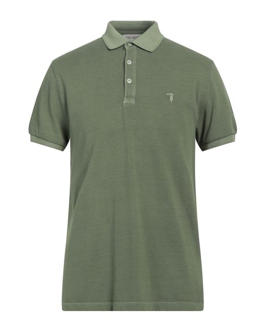 Trussardi Green Polo Shirt for men