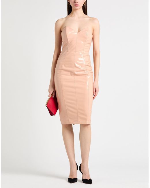 Vestito Midi di Elisabetta Franchi in Natural
