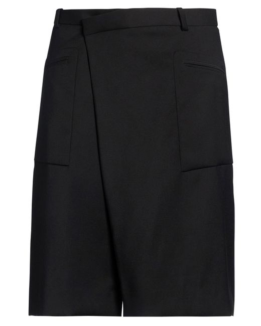 R13 Black Shorts & Bermuda Shorts Polyester, Viscose, Polyurethane