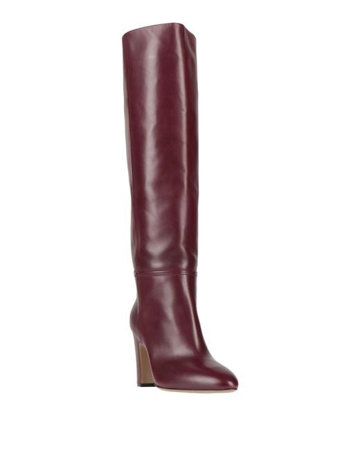 Paris Texas Red Burgundy Boot Calfskin