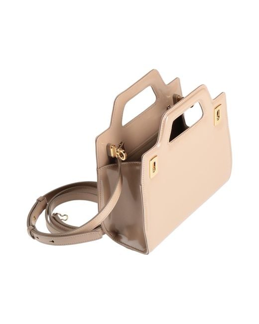 Ferragamo Natural Wanda Mini -- Handbag Calfskin