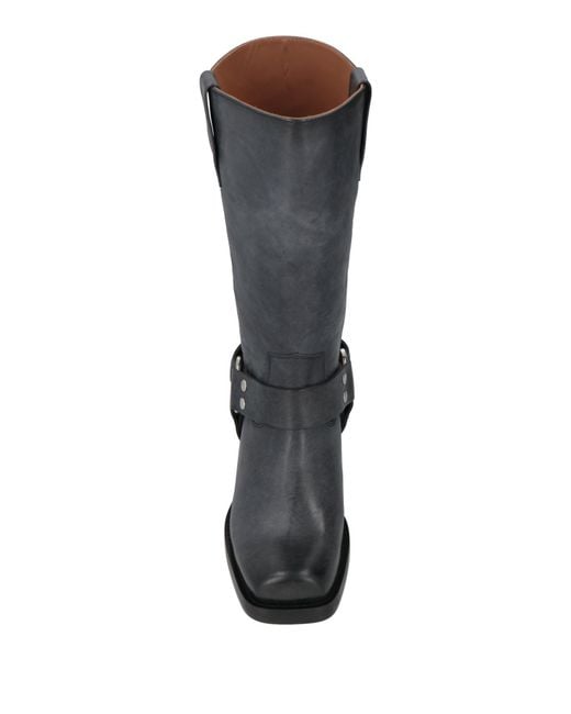 Paris Texas Black Boot Leather
