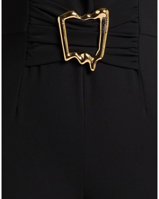 Moschino Black Jumpsuit Polyester, Elastane