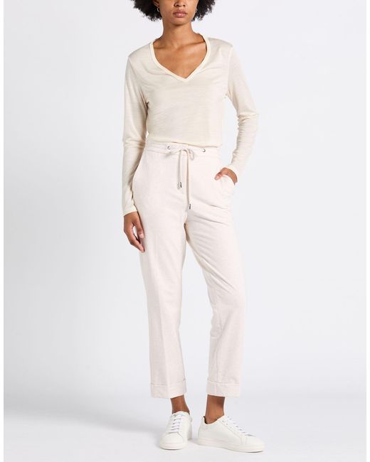 Majestic Filatures White T-Shirt Lyocell, Virgin Wool