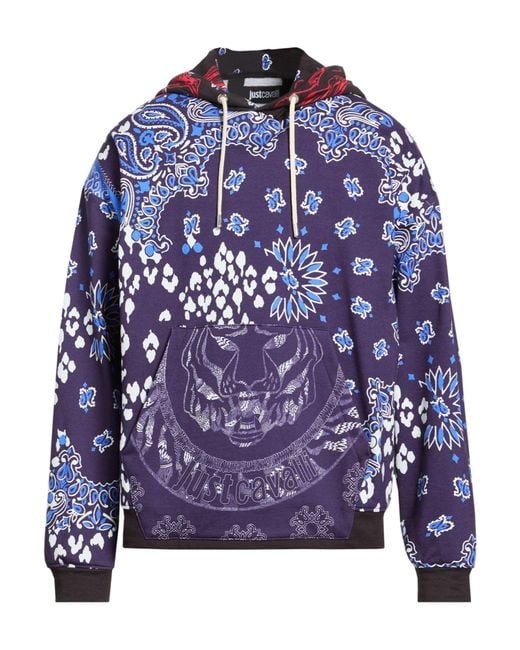 Just Cavalli Blue Sweatshirt for men