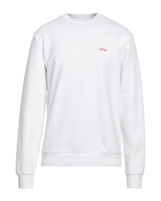 Arte' White Sweatshirt for men