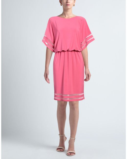 Joseph Ribkoff Pink Midi Dress Polyester, Elastane