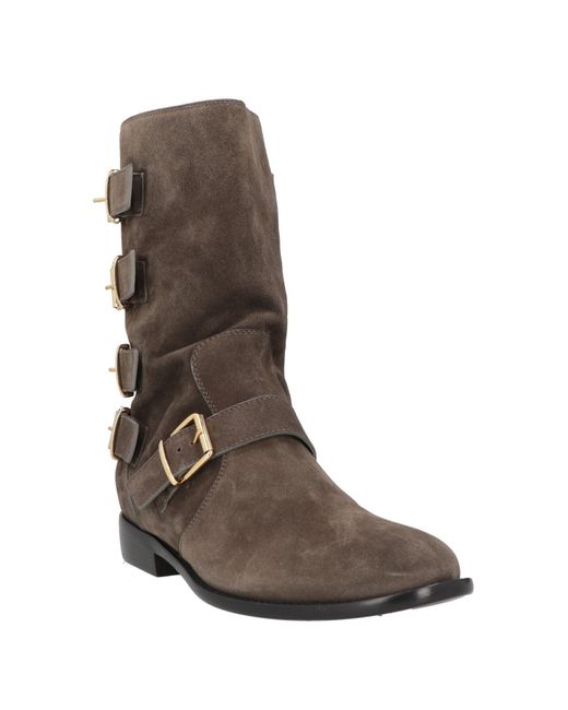 Giuseppe Zanotti Brown Ankle Boots Leather