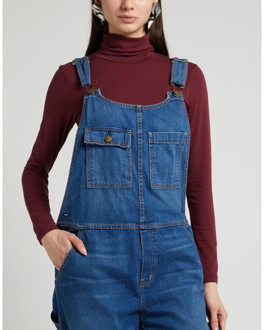 Current/Elliott Blue Overalls Cotton