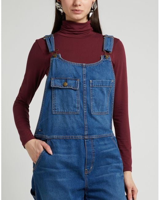 Current/Elliott Blue Overalls Cotton