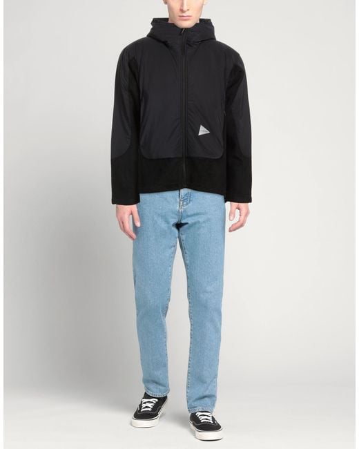 And Wander Black Jacket Polyester, Rayon, Nylon for men