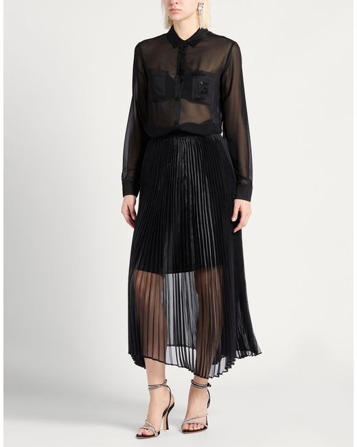 Gaelle Paris Black Shirt Polyester, Elastane