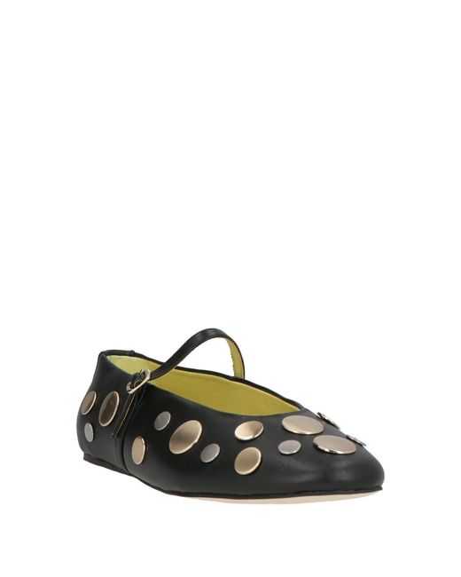 Apepazza Black Ballet Flats