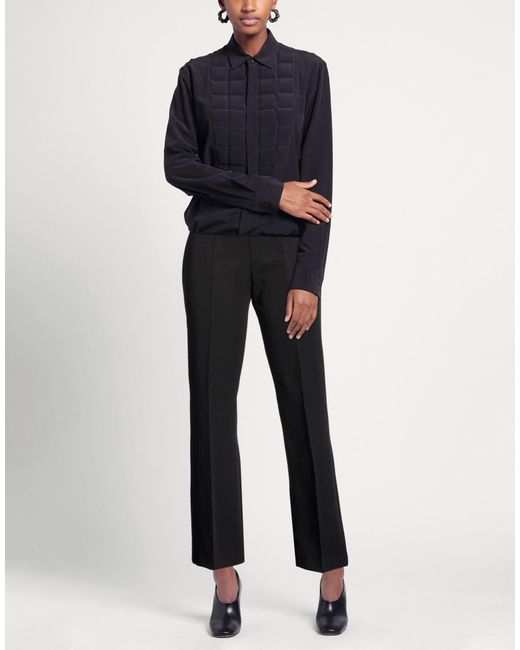LANACAPRINA Black Pants Polyester, Viscose, Elastane