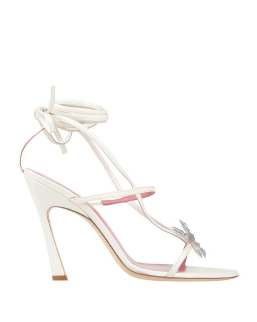 Blumarine White Sandals Leather