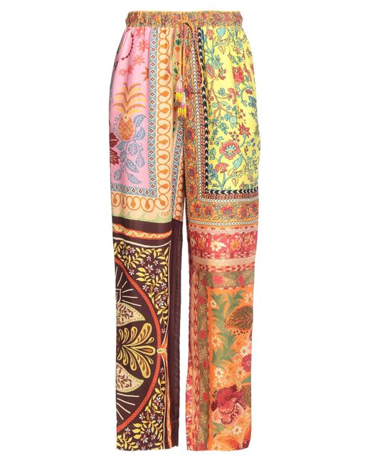 Farm Rio Orange Pants Viscose
