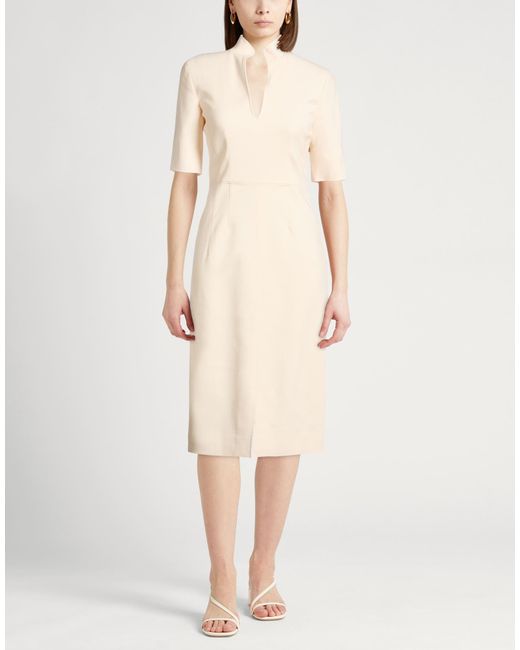 Agnona Natural Midi Dresses