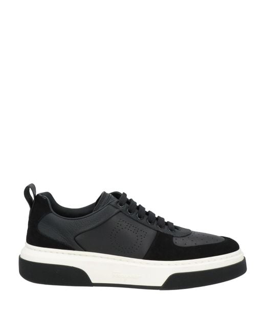 Ferragamo Black Sneakers Frauen Leder schwarz