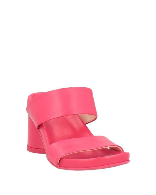 Agl Attilio Giusti Leombruni Pink Fuchsia Sandals Leather