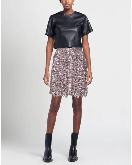 MSGM Metallic Mini Skirt