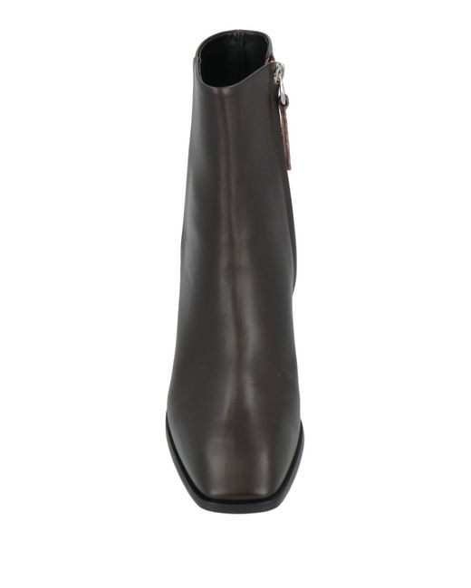 Aeyde Brown Dark Ankle Boots Calfskin