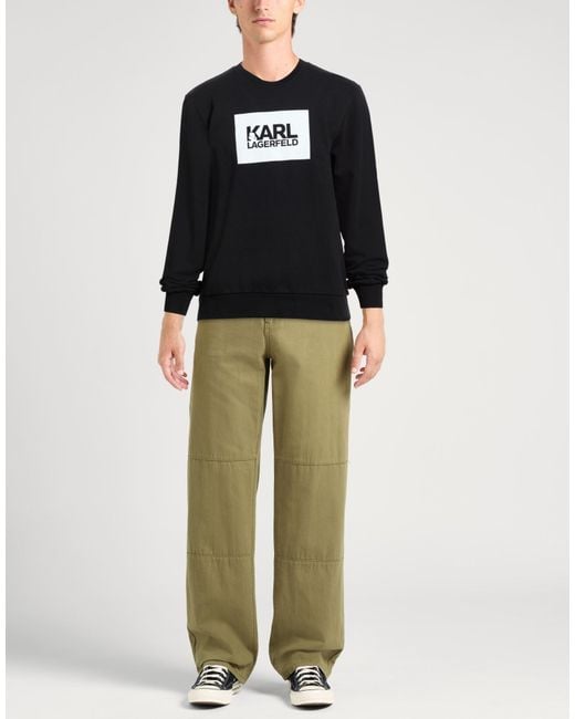 Karl Lagerfeld Black Sweatshirts for men