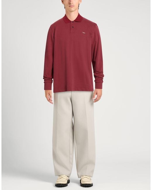 Harmont & Blaine Red Polo Shirt Cotton for men