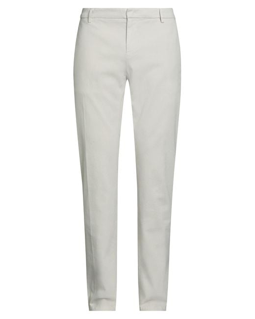 Dondup Gray Pants Cotton, Elastane for men