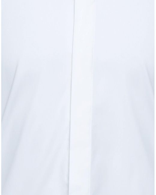 Emporio Armani Flannel Shirt in White 