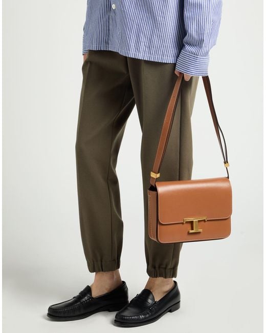 Tod's Brown Cross-Body Bag Calfskin