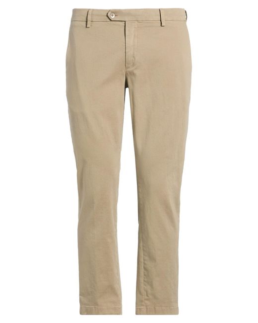 BE ABLE Natural Khaki Pants Cotton, Elastane for men