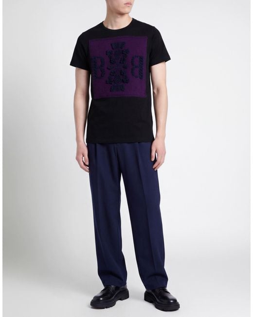 Barrie Black T-Shirt Cotton for men