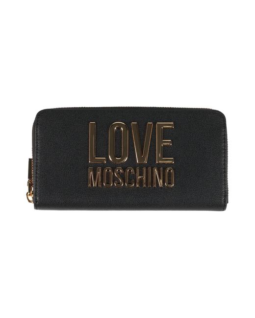 Love Moschino Black Wallet Polyurethane