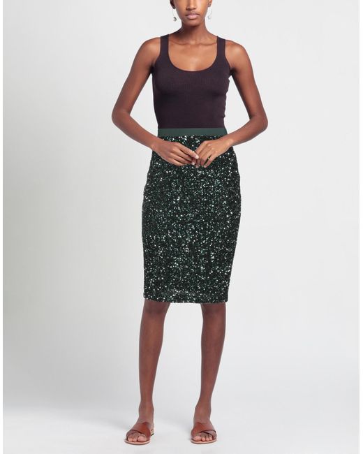Caractere Green Midi Skirt