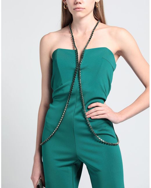 Elisabetta Franchi Green Jumpsuit