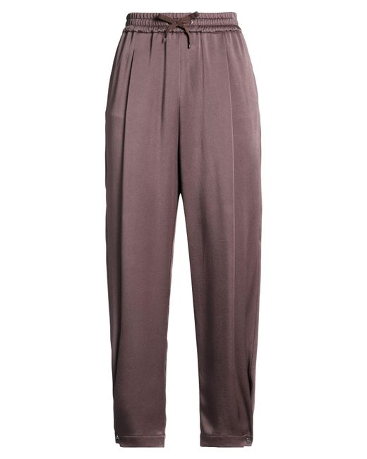 Herno Purple Pants Acetate, Viscose