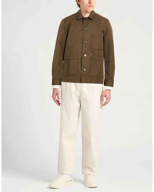Amaranto Green Jacket Polyester, Cotton, Polyurethane for men