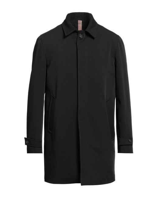 Squad² Black Overcoat & Trench Coat for men