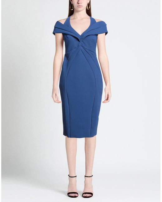 La Petite Robe Di Chiara Boni Blue Midi Dress